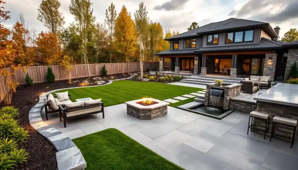 a canadian backyard fully designed and built by armour designs